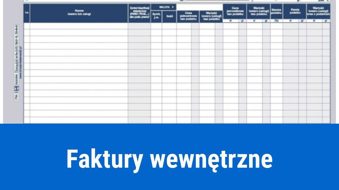 Faktury wewnętrzne