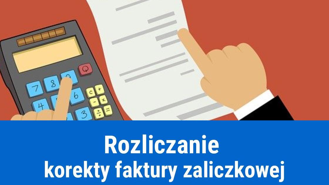 Korekta faktury zaliczkowej