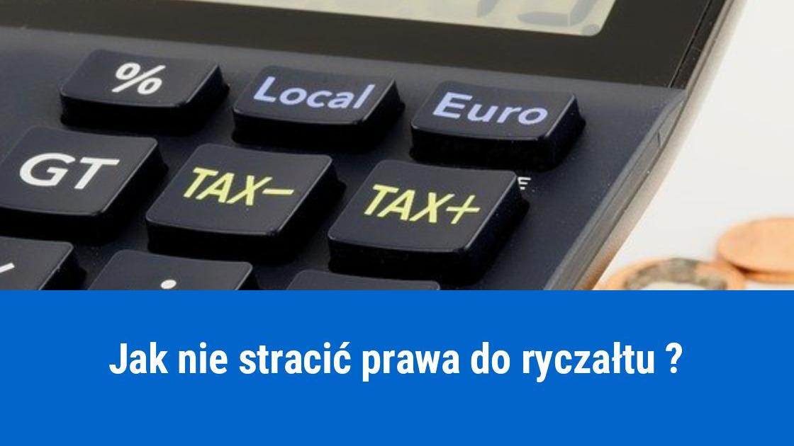 Utrata prawa do ryczałtu w trakcie roku