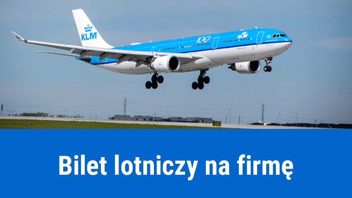 Bilet lotniczy w kosztach firmowych