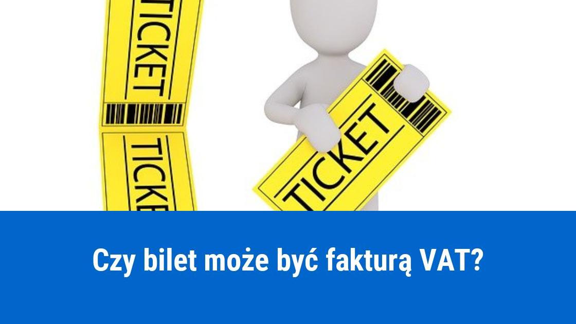 Bilety jako faktura VAT w kosztach