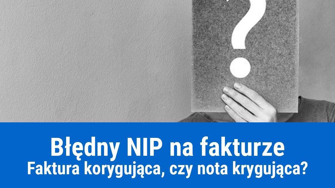 Błąd w NIP na fakturze