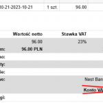 Numer rachunku VAT na fakturze, czy podawać?