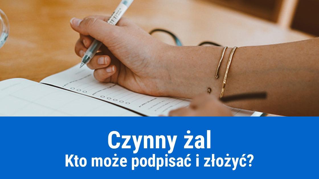 Kto powinien podpisać Czynny Żal?