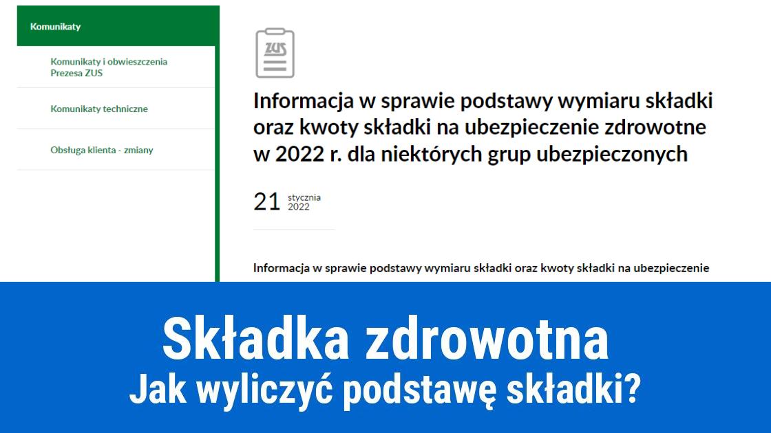 Jak obliczyć dochód do wyliczenia składki zdrowotnej?