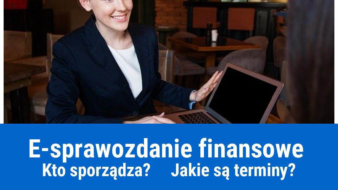 E-sprawozdanie finansowe spółki