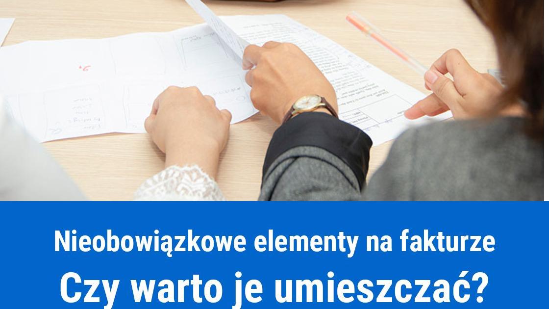 Elementy faktury VAT, które nie są konieczne