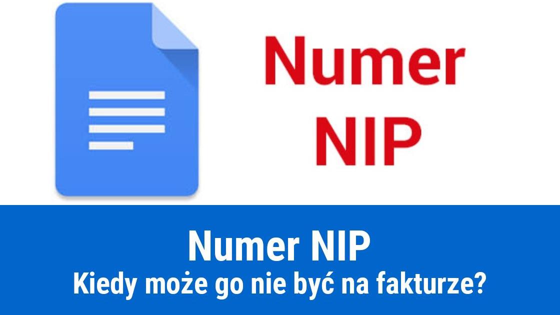 Faktura bez numeru NIP