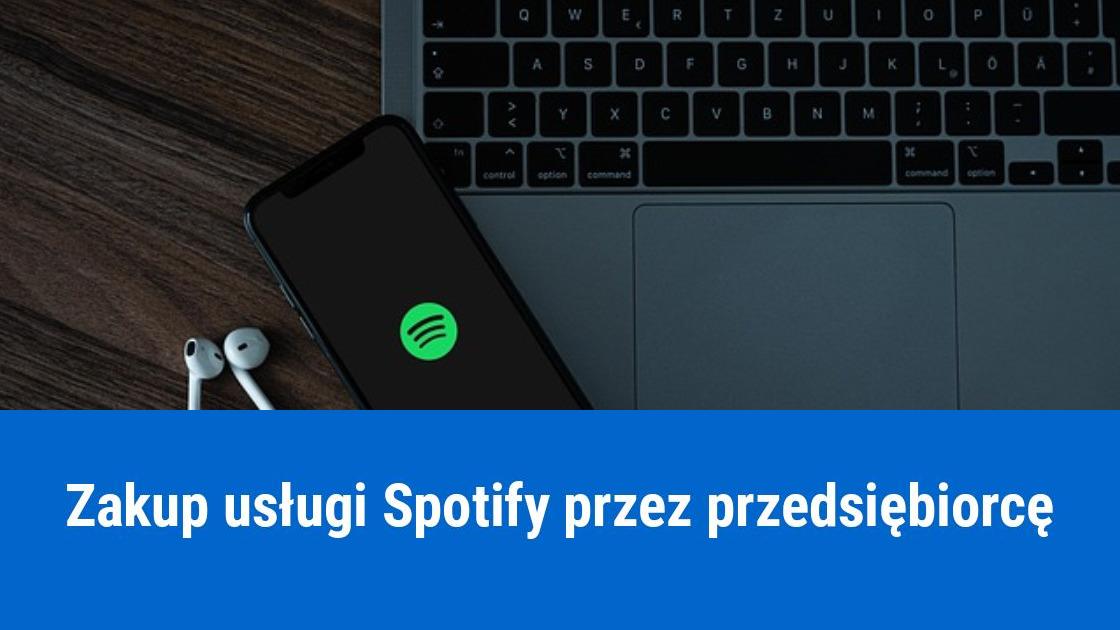 Faktura za Spotify na firmę