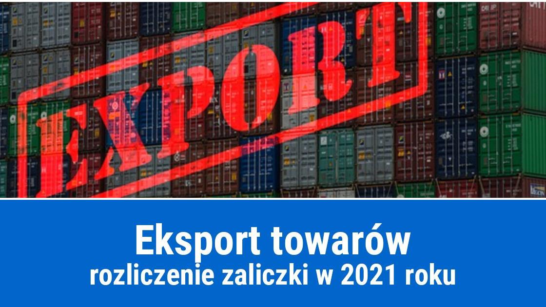 Faktura zaliczkowa przy eksporcie towaru