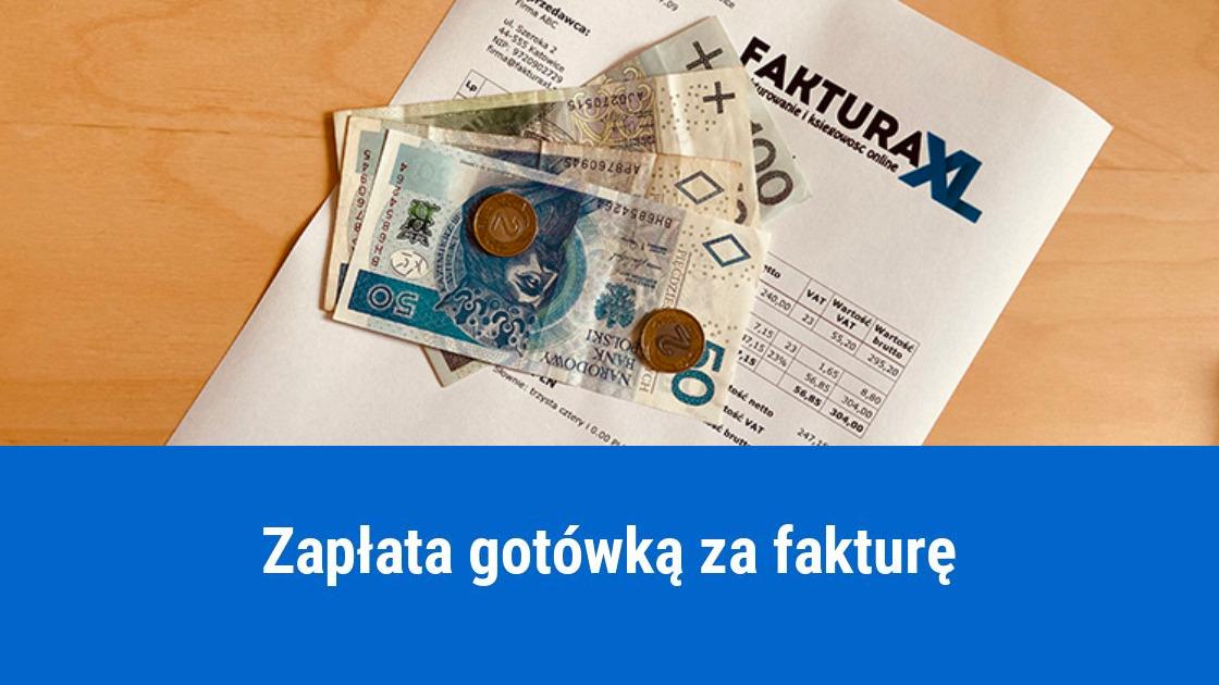 Faktura zapłacona gotówką