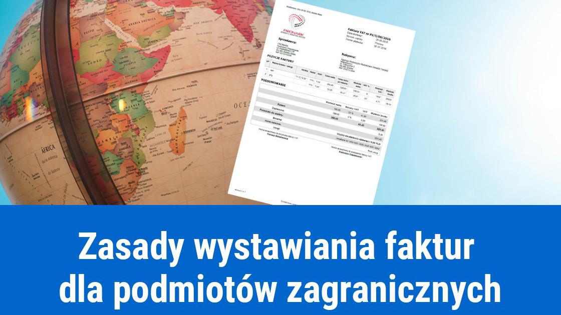 Faktury dla firm zagranicznych