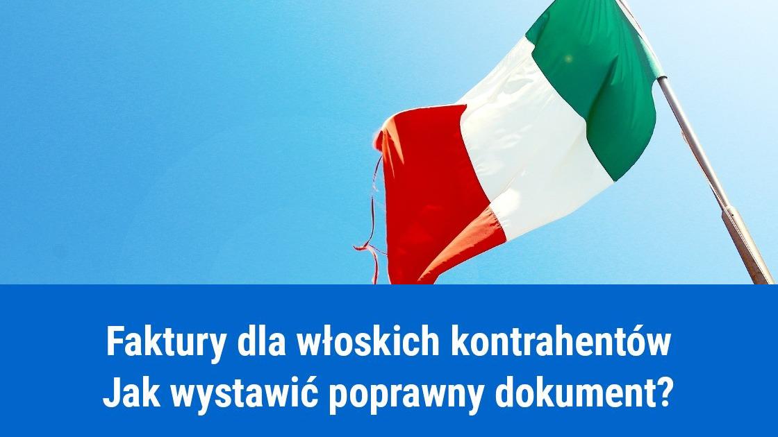 Wystawianie faktur po włosku