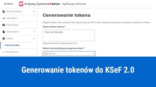 Generowanie tokenów do KSeF 2.0