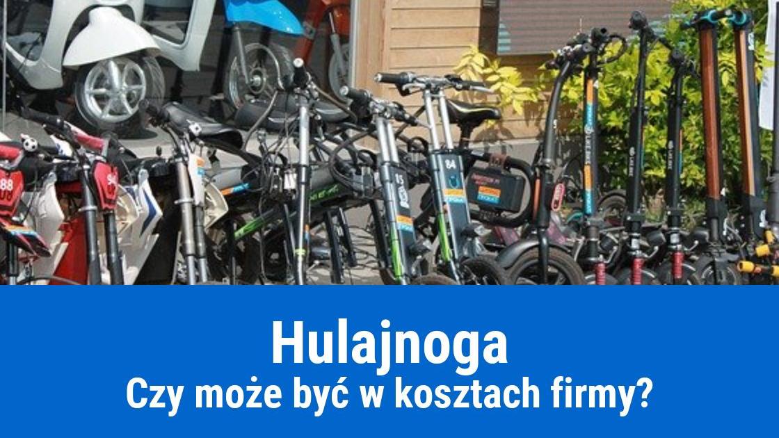 Hulajnoga w kosztach firmy