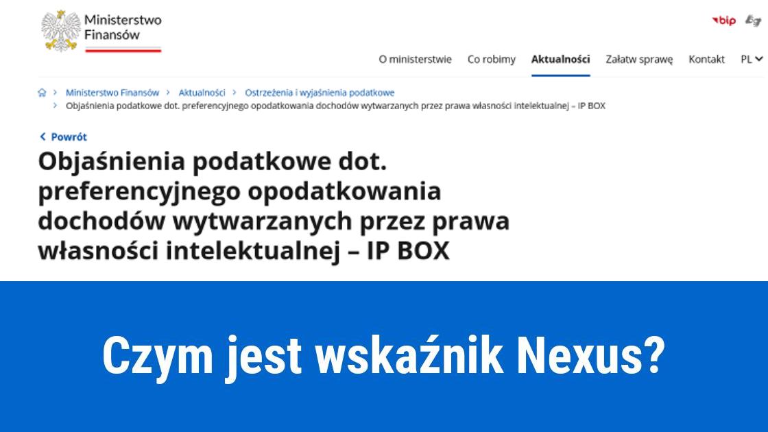 IP Box - wskaźnik Nexus, jakie koszty?