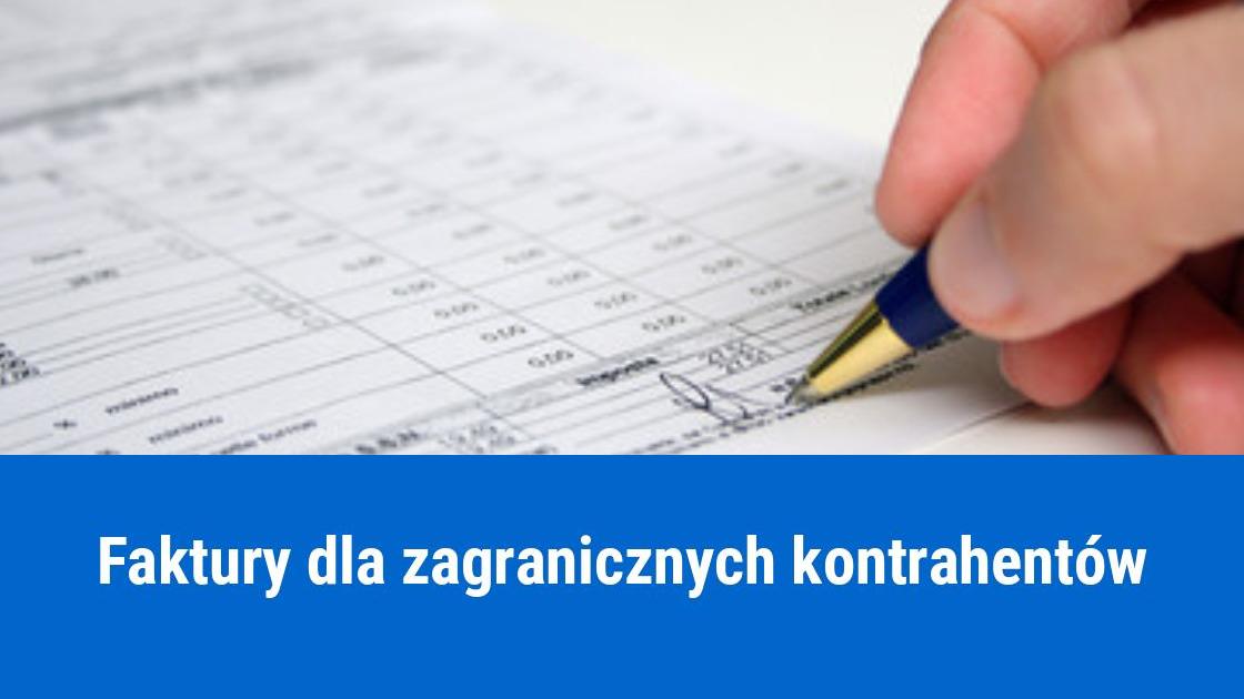 jak wystawic fakture za uslugi dla zagranicznej firmy