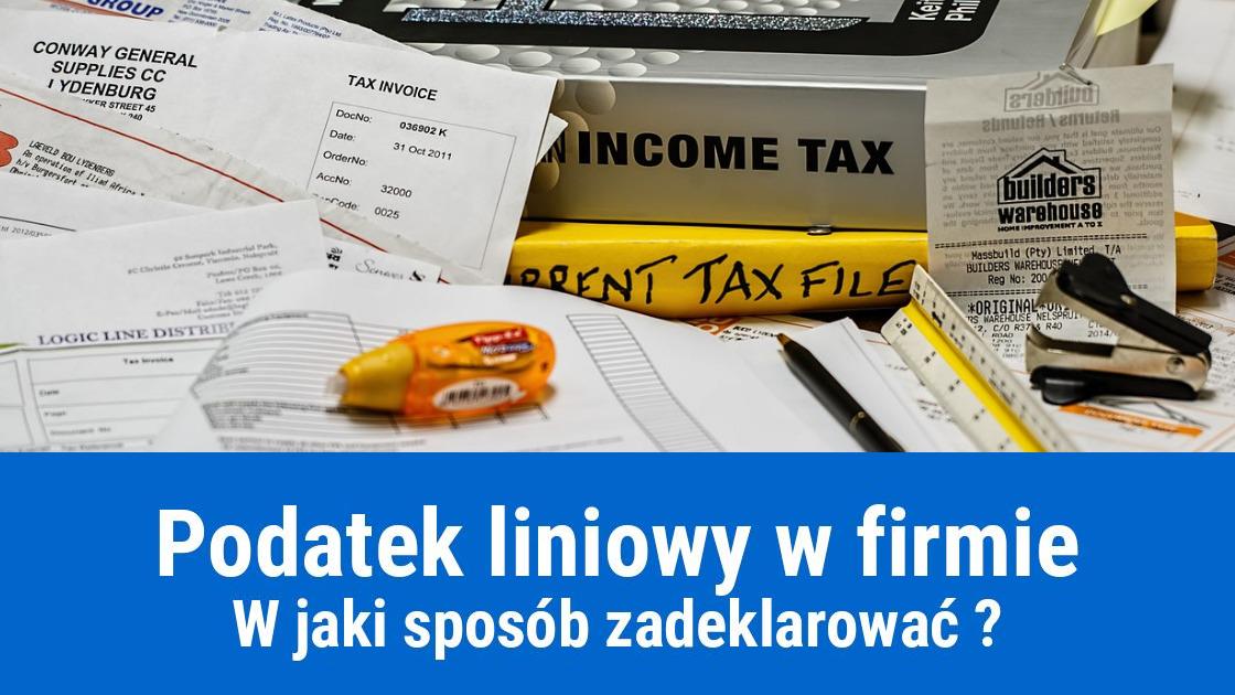 Jak złożyć oświadczenie o wyborze podatku liniowego?