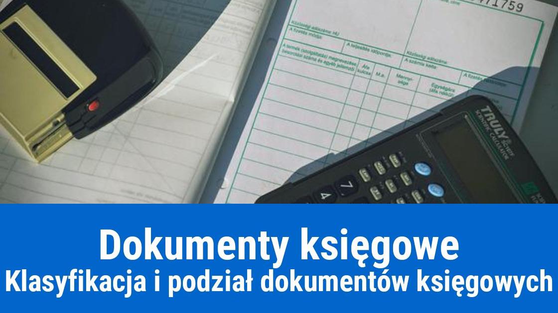 Klasyfikacja dokumentów księgowych