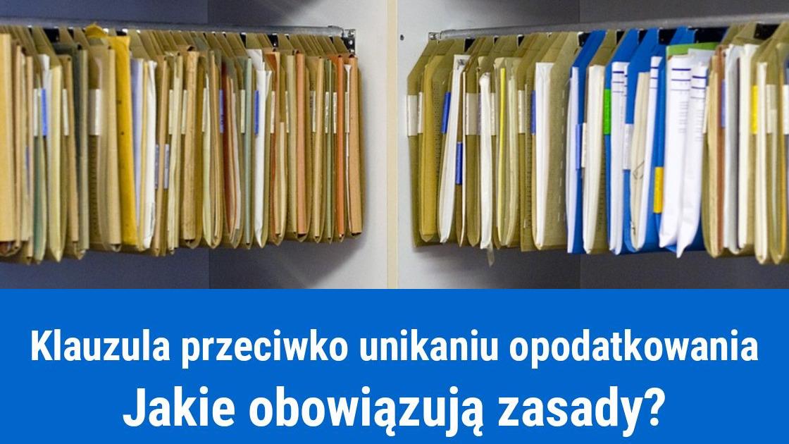 Co to jest klauzula przeciwko unikaniu opodatkowania?