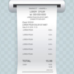 Kolejność danych na paragonie