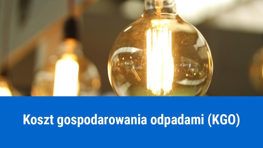 Koszt gospodarowania odpadami, KGO na fakturze