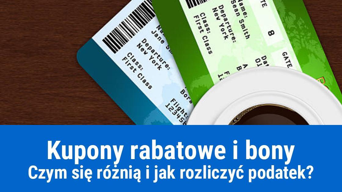 Kupony rabatowe i bony, jak rozliczać podatek?