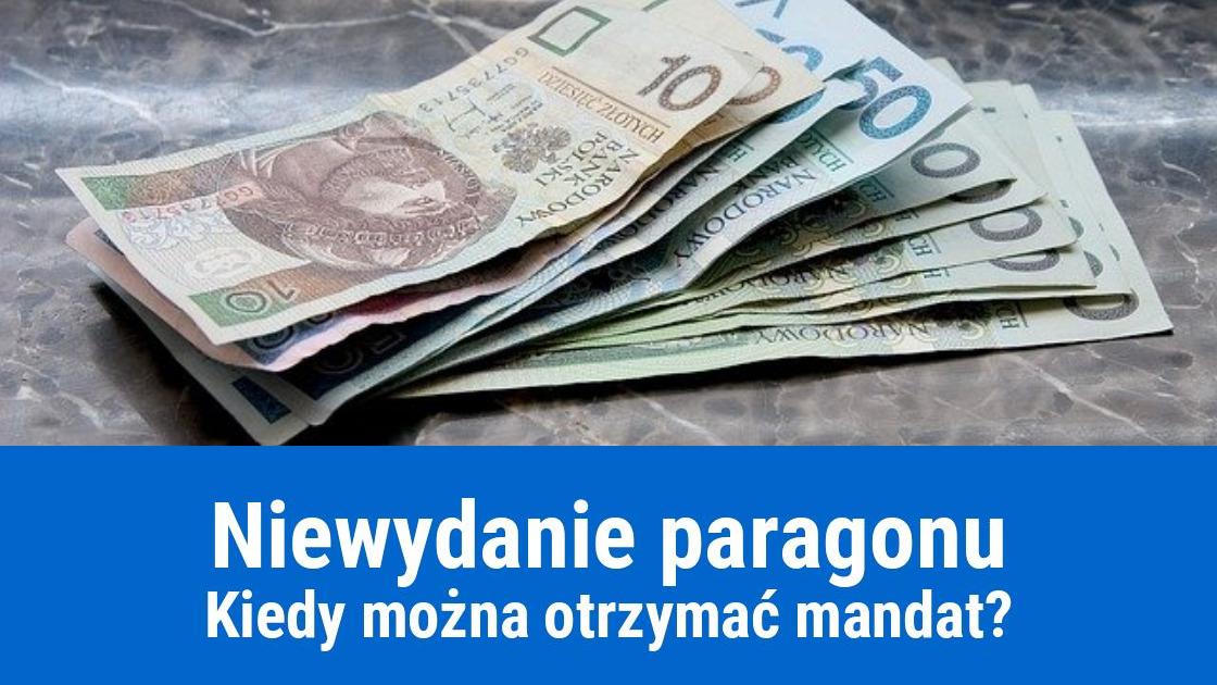 Mandat za niewydanie paragonu