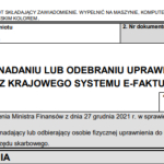 Nadanie uprawnień do KSeF - zawiadomienie ZAW-FA
