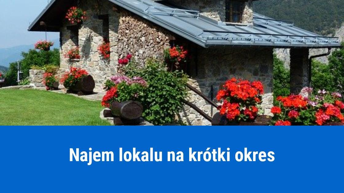 Krótkoterminowy najem lokalu