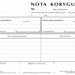 Akceptacja i wystawianie noty korygującej