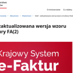 Nowa struktura faktury elektronicznej FA(2) w KSeF