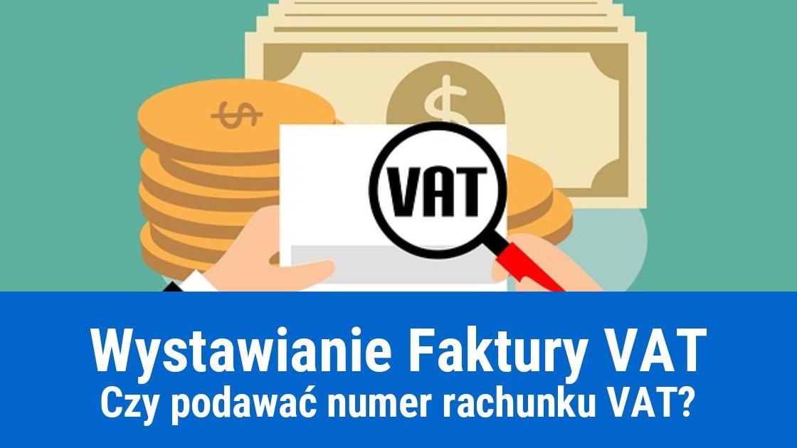 Numer konta VAT na fakturze