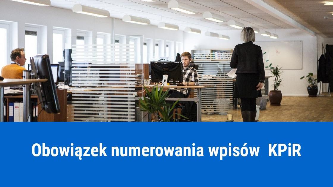 Obowiązek numerowania wpisów  KPiR