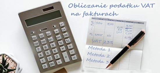 Obliczanie podatku VAT na fakturach