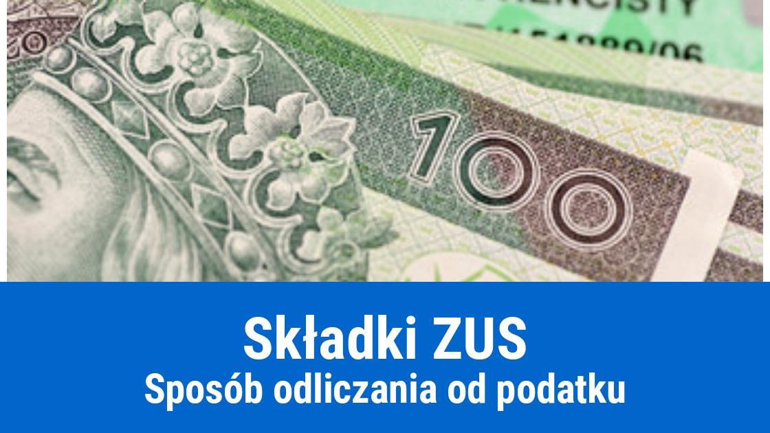 Odliczanie składki ZUS od podatku