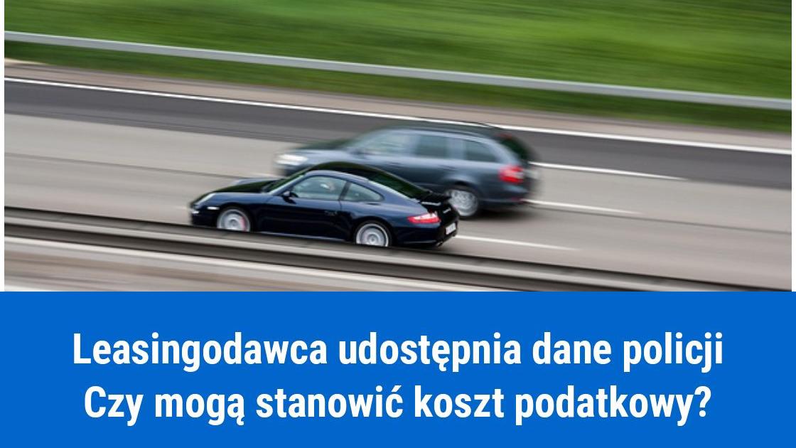 Opłata za udostępnienie danych policji w kosztach firmy