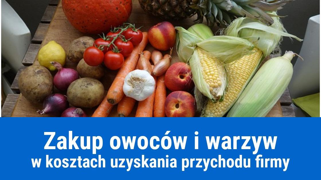 Owoce i warzywa w kosztach firmy