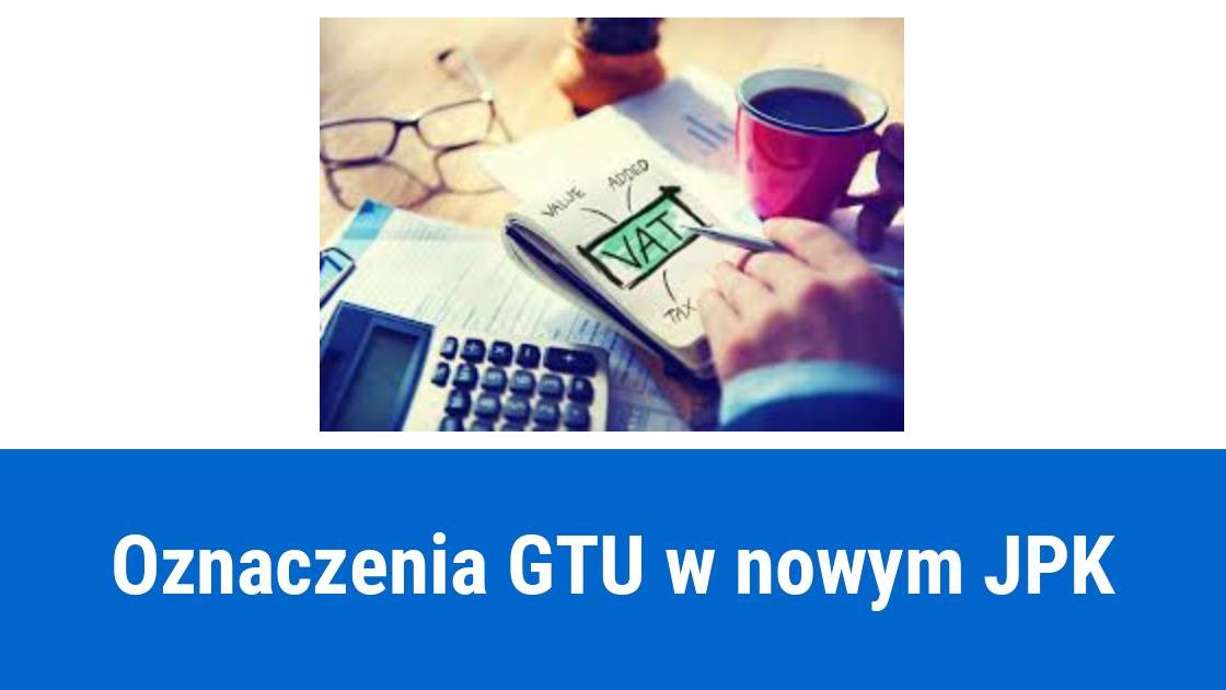 Oznaczenia GTU w JPK