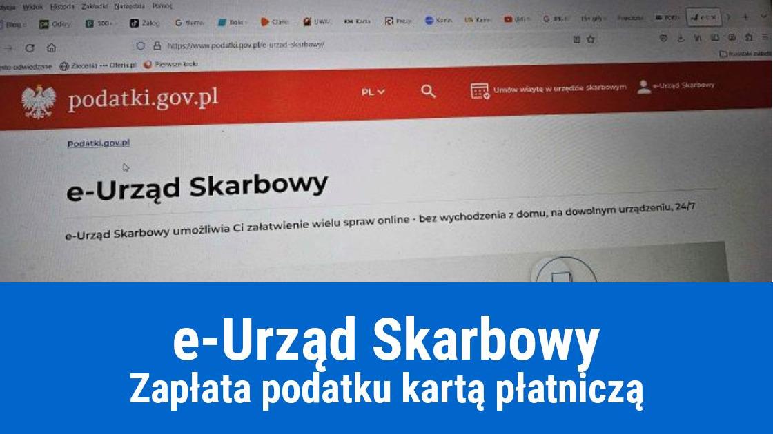 Podatek płatny kartą płatniczą w e-Urzędzie Skarbowym
