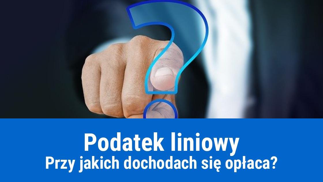 Podatek liniowy, kiedy się opłaca?