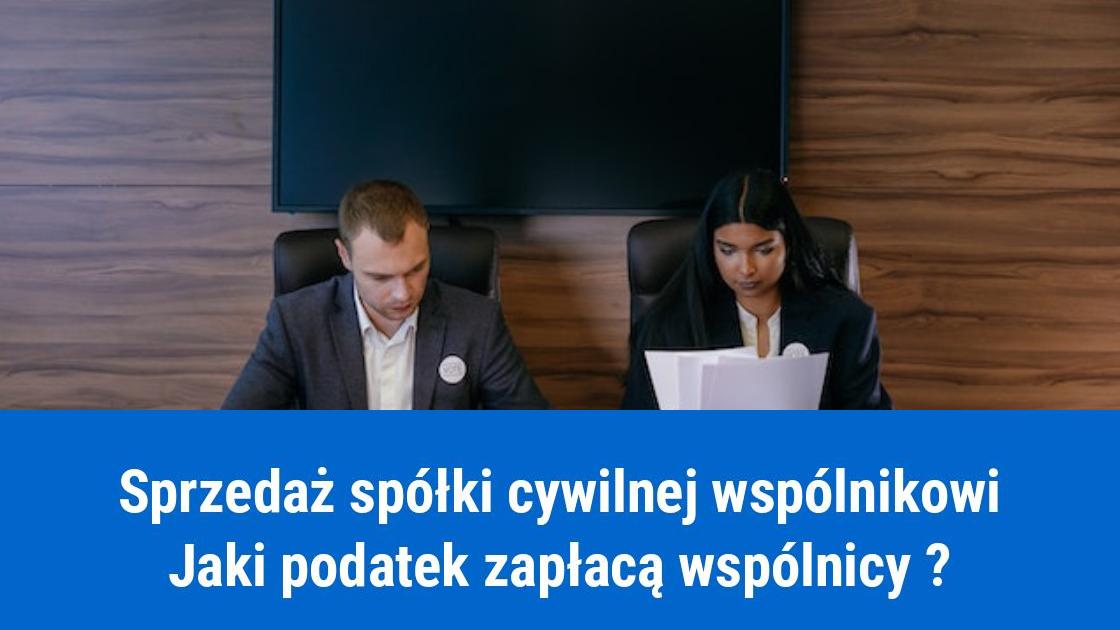 Podatek od sprzedaży spółki cywilnej wspólnikowi