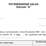 Czy potwierdzenie salda jest obowiązkowe?
