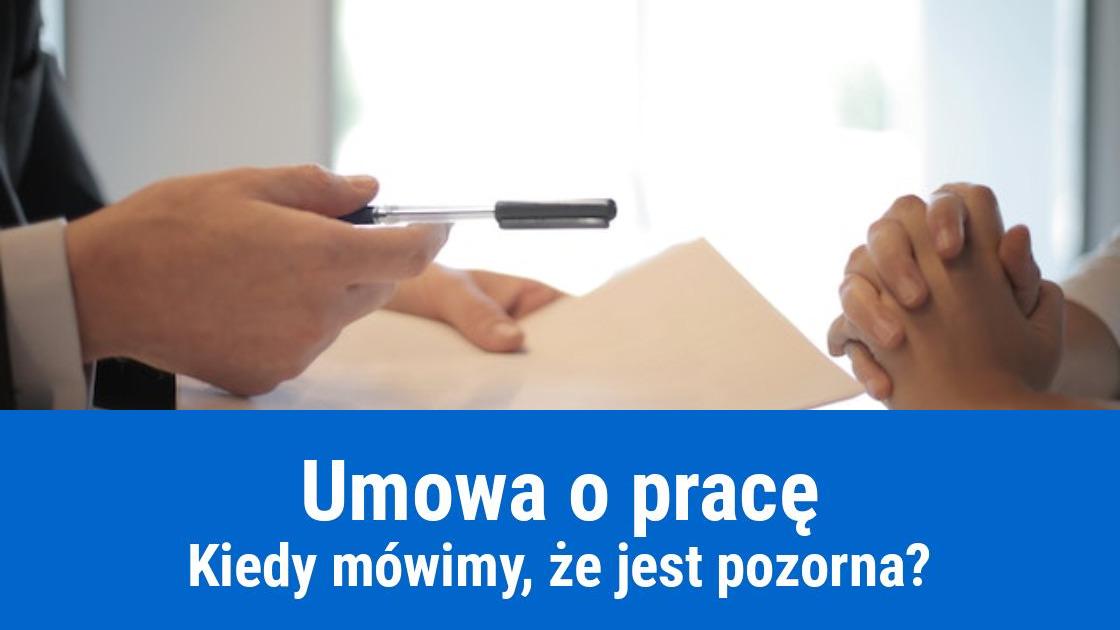 Co to jest pozorna umowa o pracę?