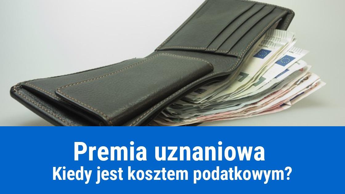 Premia uznaniowa w kosztach firmy