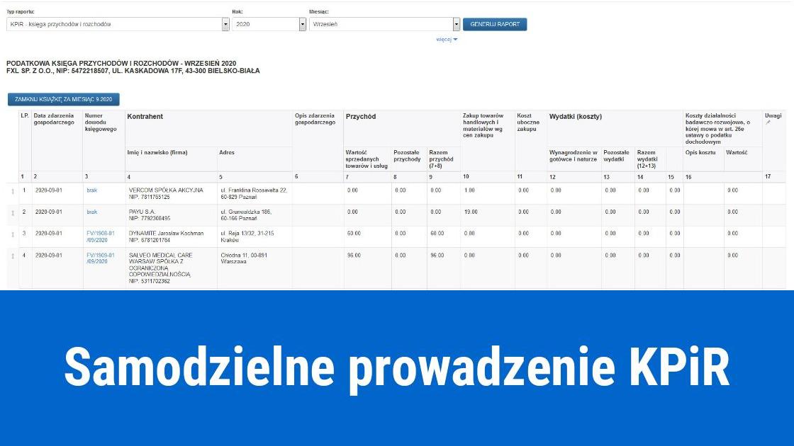 Jak prowadzić KPiR? – czyli Księga Przychodów i Rozchodów samemu