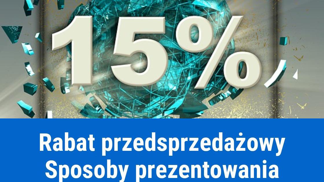 Rabat przedsprzedażowy na fakturze