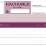 Rachunek do umowy o dzieło