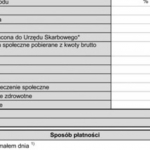 Rachunek do umowy zlecenia