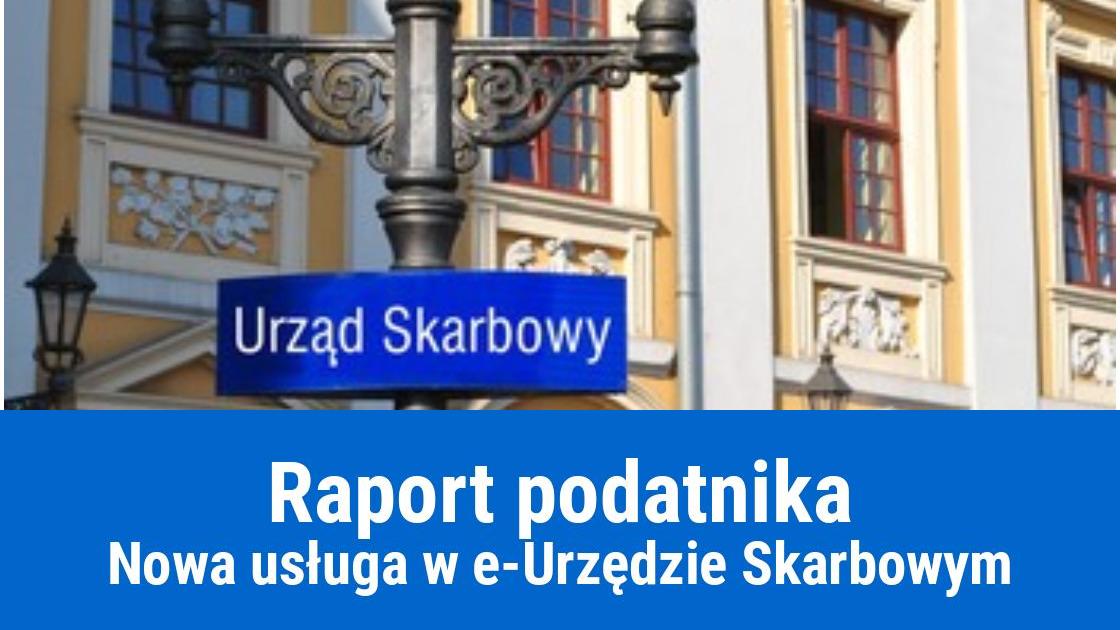 Raport podatnika – e-Urząd Skarbowy